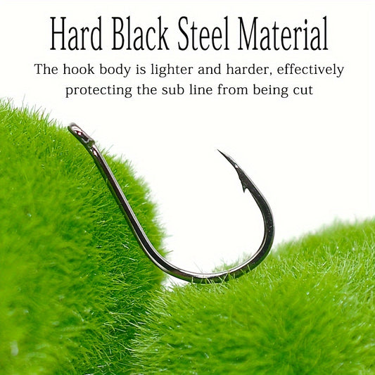 1000pcs High Carbon Steel Fishing Hooks 12 15 Barbed Fishhooks