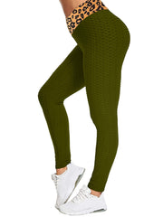 Honeycomb Leggings High Waist Skinny Leggings Spring Summer Women's