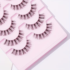 7 Pairs 3D Crisscross Lashes Natural Volume Fluffy False Eyelashes