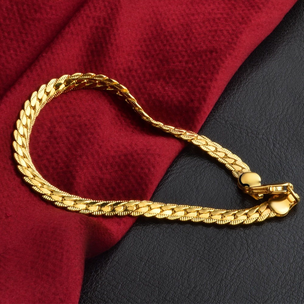 Men's Hip Hop Vertebrae Chain Bracelet