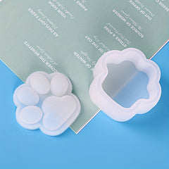 DIY Cat Paw Jewelry Storage Box Resin Mold Silicone Trinket Box