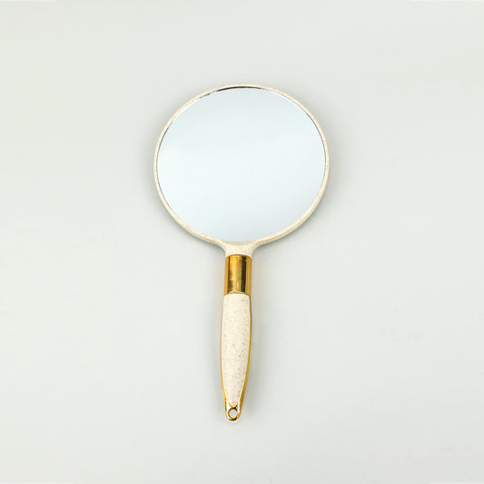 Portable Square Handle Makeup Mirror for Beauty Salons and Tattoos