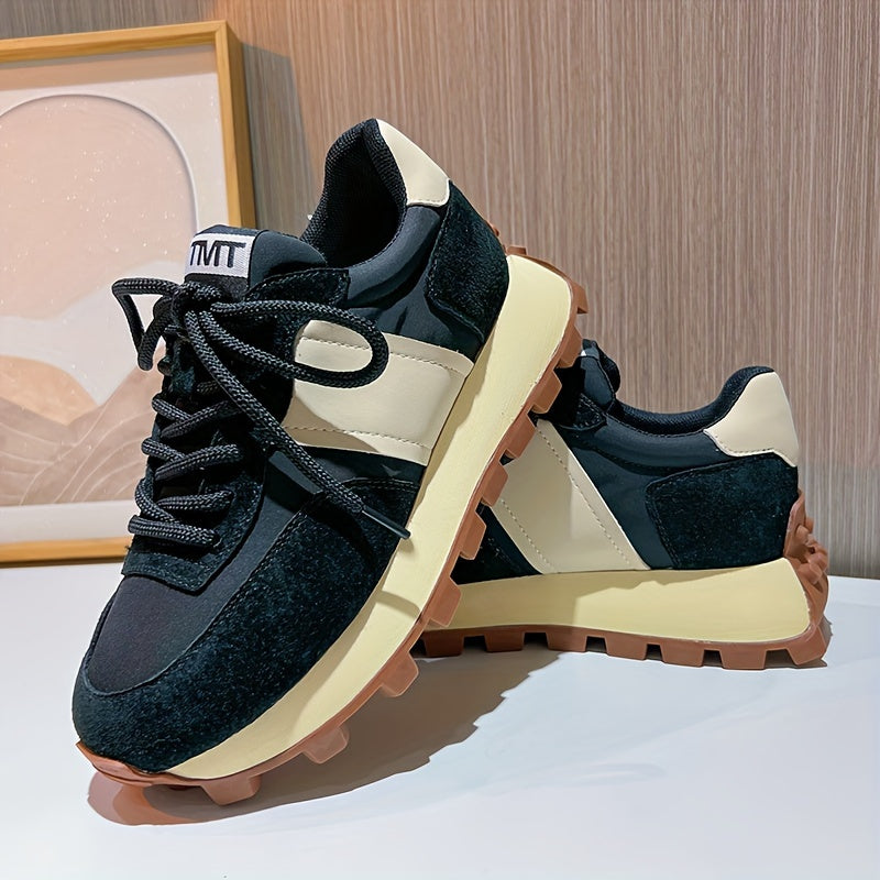 Women's Wear Resistant Sneakers Height Increasing Sports Shoes