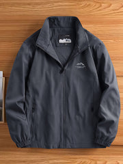 Men's Lightweight Zip Up Sports Jacket Spring Fall Outwear