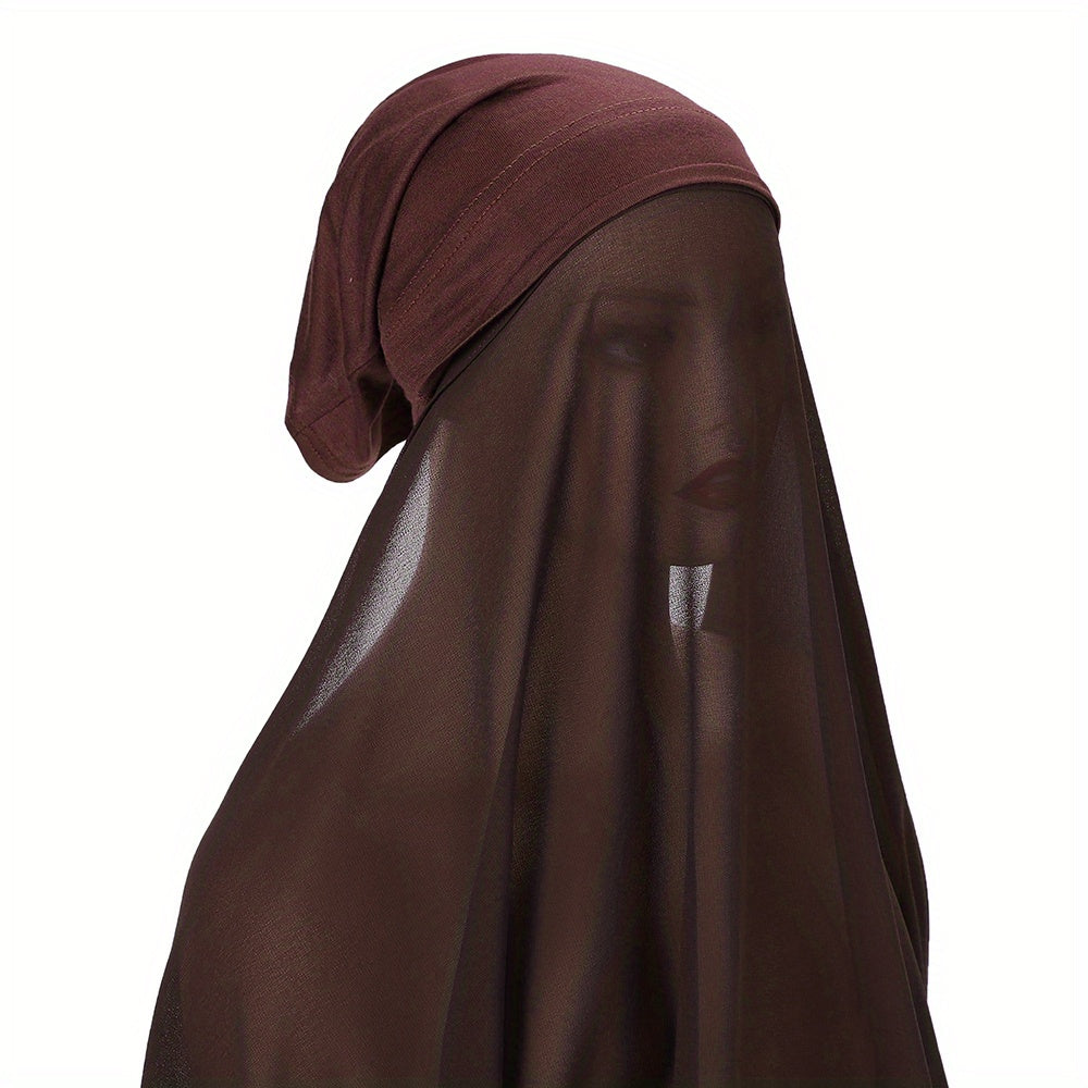 Chiffon Scarf Head Hijab Wrap Solid Shawls For Women