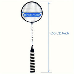 Durable Badminton Rackets for Youth and Adults, 2 Rackets for Training