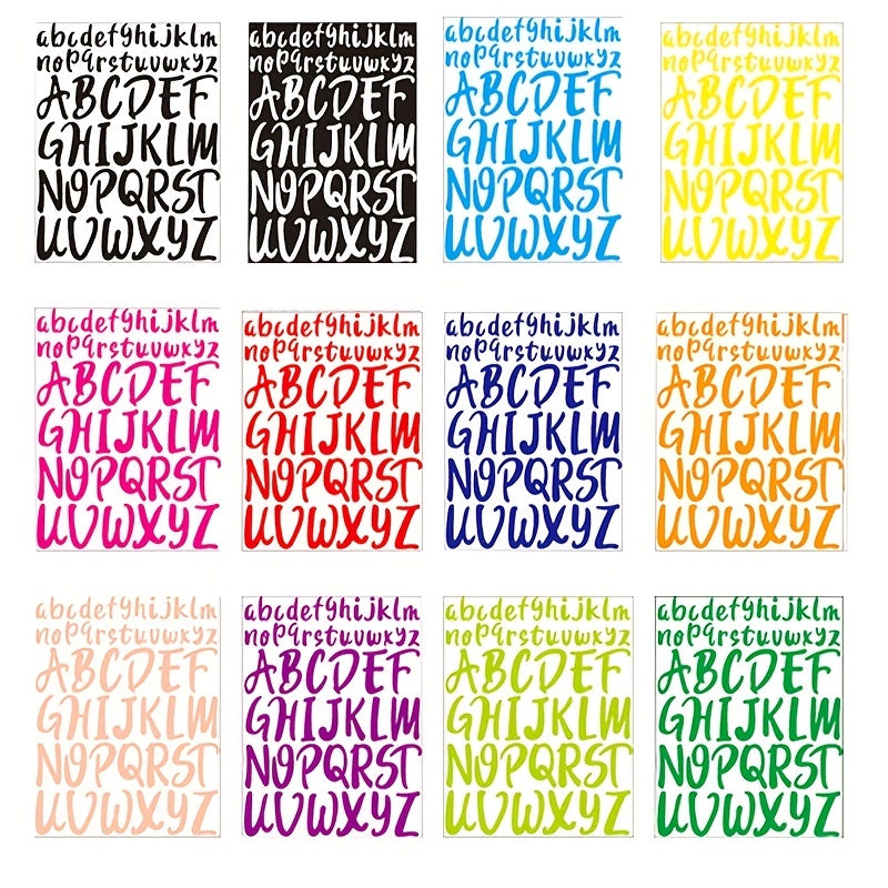 Colorful Rainbow Doorplate Address Number Vinyl PVC Sticker