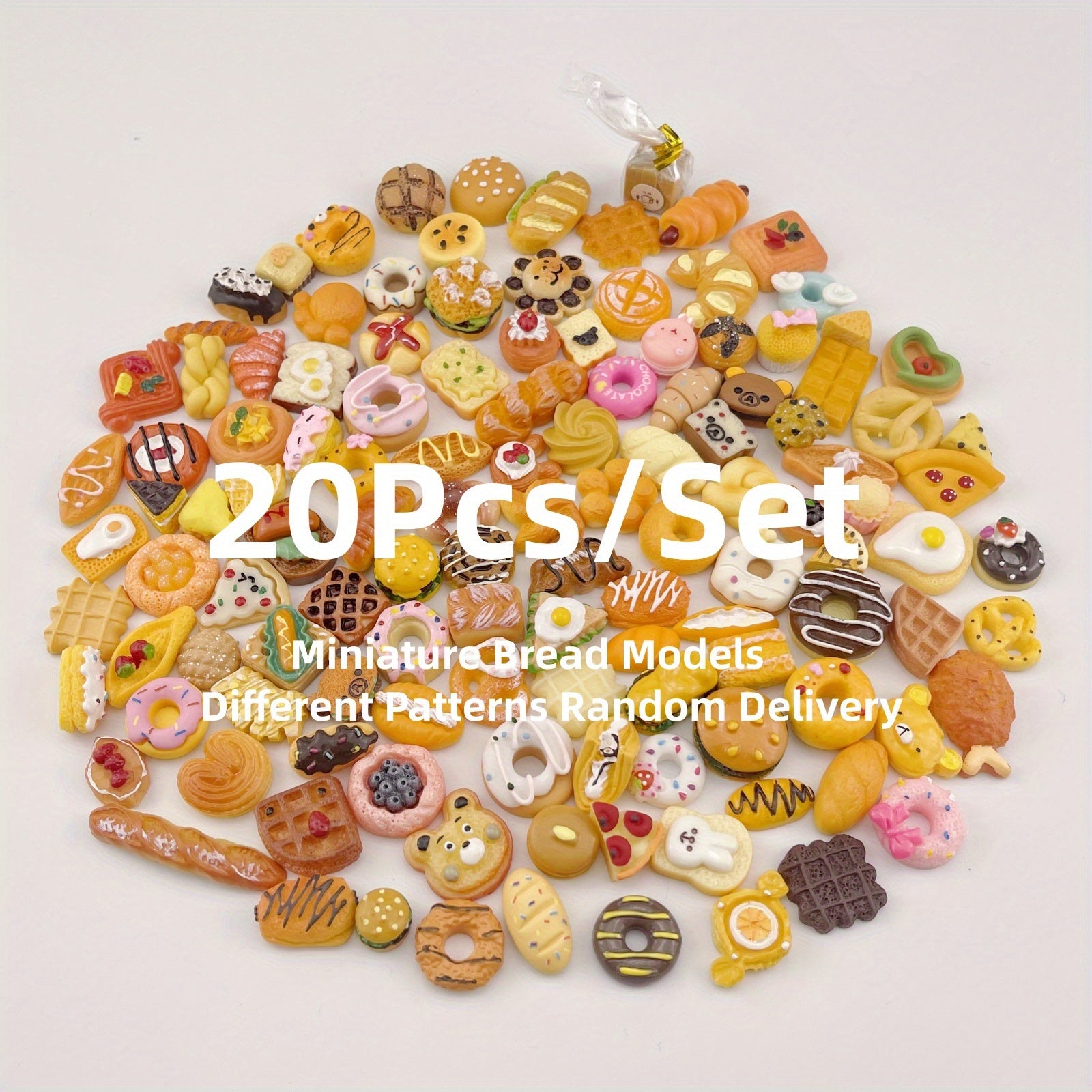 Mini Breads Food Models Dollhouse Accessories Kids Toy
