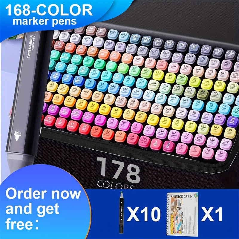 Colours Dual Tip Markers with Portable Storage Bag