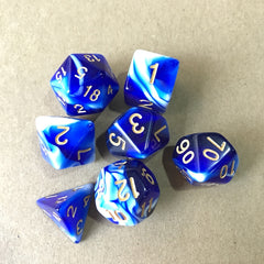 7 Double Colors Dice Sets for Table Games