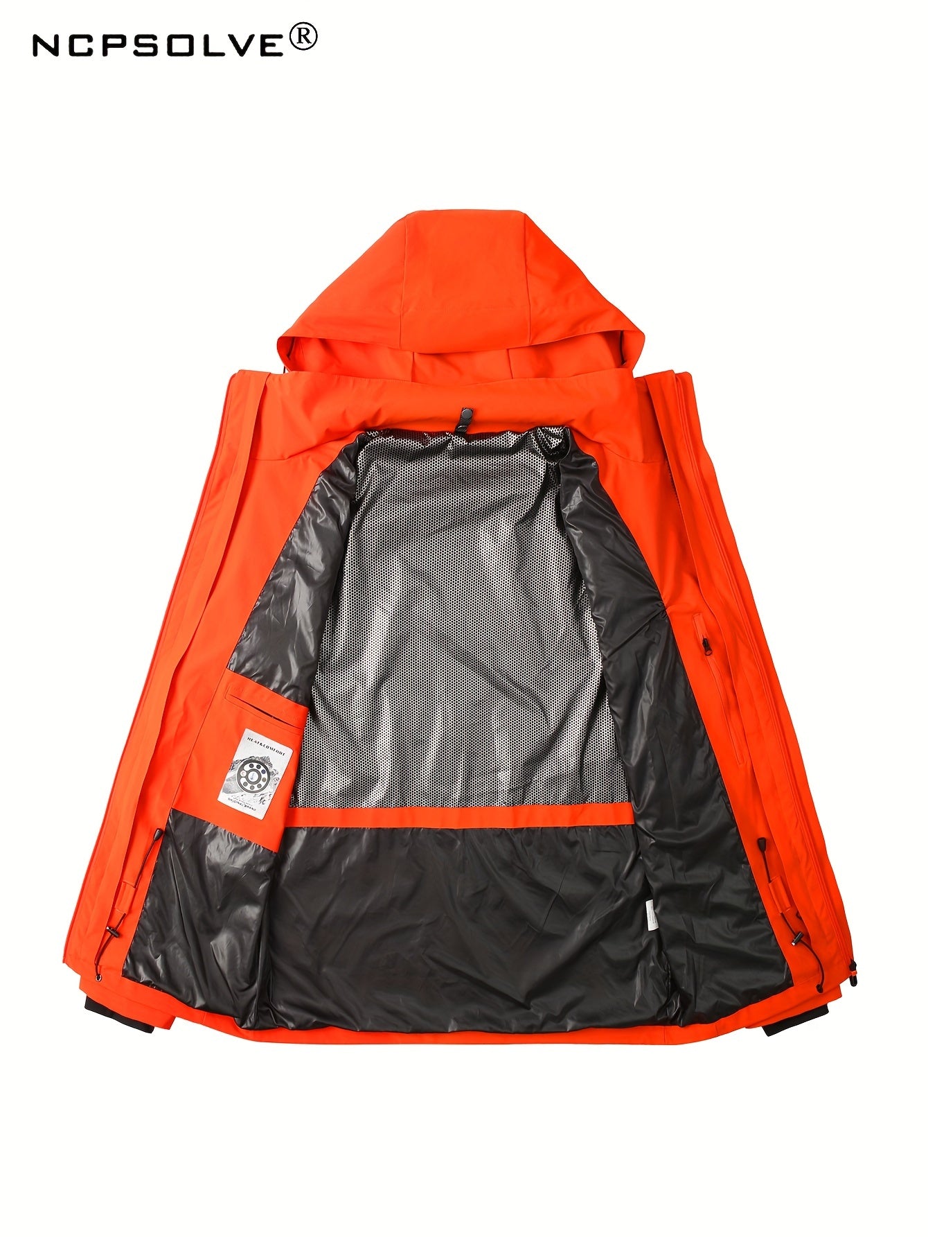 Men's Pocket Hooded Waterproof Jacket Windbreaker For Outdoor Activities