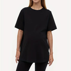 Casual Solid Two-piece Set Short Sleeve T-Shirt & Skinny Shorts