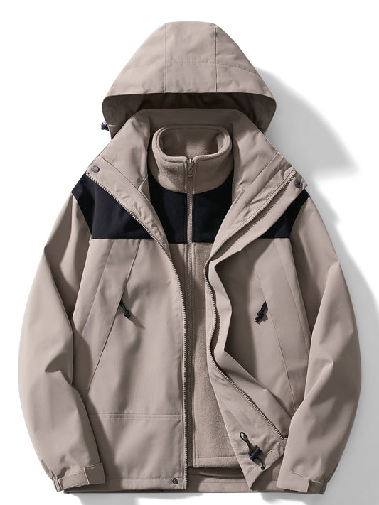 Women's 3-in-1 Outdoor Sports Jacket - Windproof & Waterproof