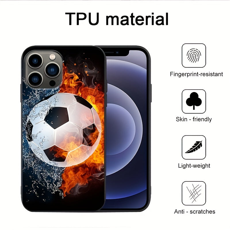 Football Print Full Body Protective Phone Case For iPhone Pro Max