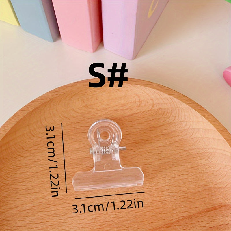 20pcs Transparent Ticket Clip File Folder Snack Sealing