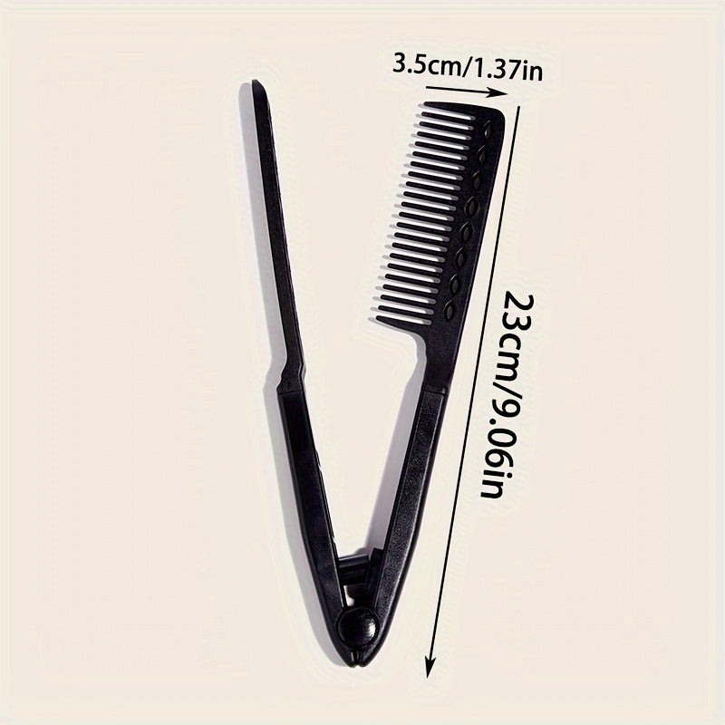 V Shaped Hair Straightening Comb DIY Hairdressing Beauty Tools