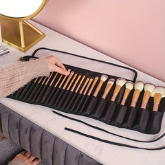 Travel Makeup Brush Case 26 Slots Organizer