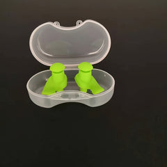 Spiral Silicone Earplugs With Box for Swimmers Divers Surfers