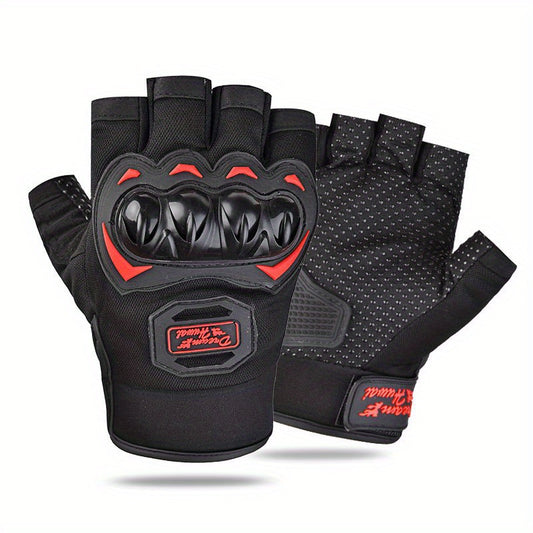 Breathable Non Slip Motorcycle Riding Gloves with Touch Screen - 1 Pair