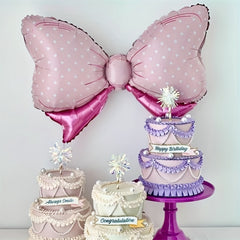 1pc Ins Aluminum Film Balloon A Bow Tie Happy Birthday Hundred Days Children