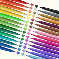 36 KING Ergonomic Gel Pens 0.35mm Fine Tip Bright Colors for Study Office Art