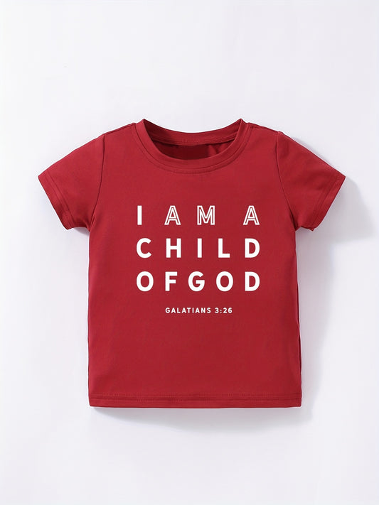 Cute 'Child Of God' Baby T-Shirt Short Sleeve Tee