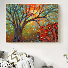 Abstract Tree Diamond Painting Kit DIY Special Shape Crystal Diamond Partial