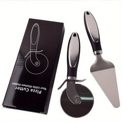Pizza Cutter & Shovel Set Stainless Steel Slicer Server