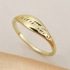 Mom Letter Ring Mother's Gift For Women Mom