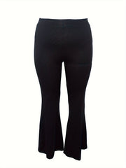  High Rise Flared Leg Trousers