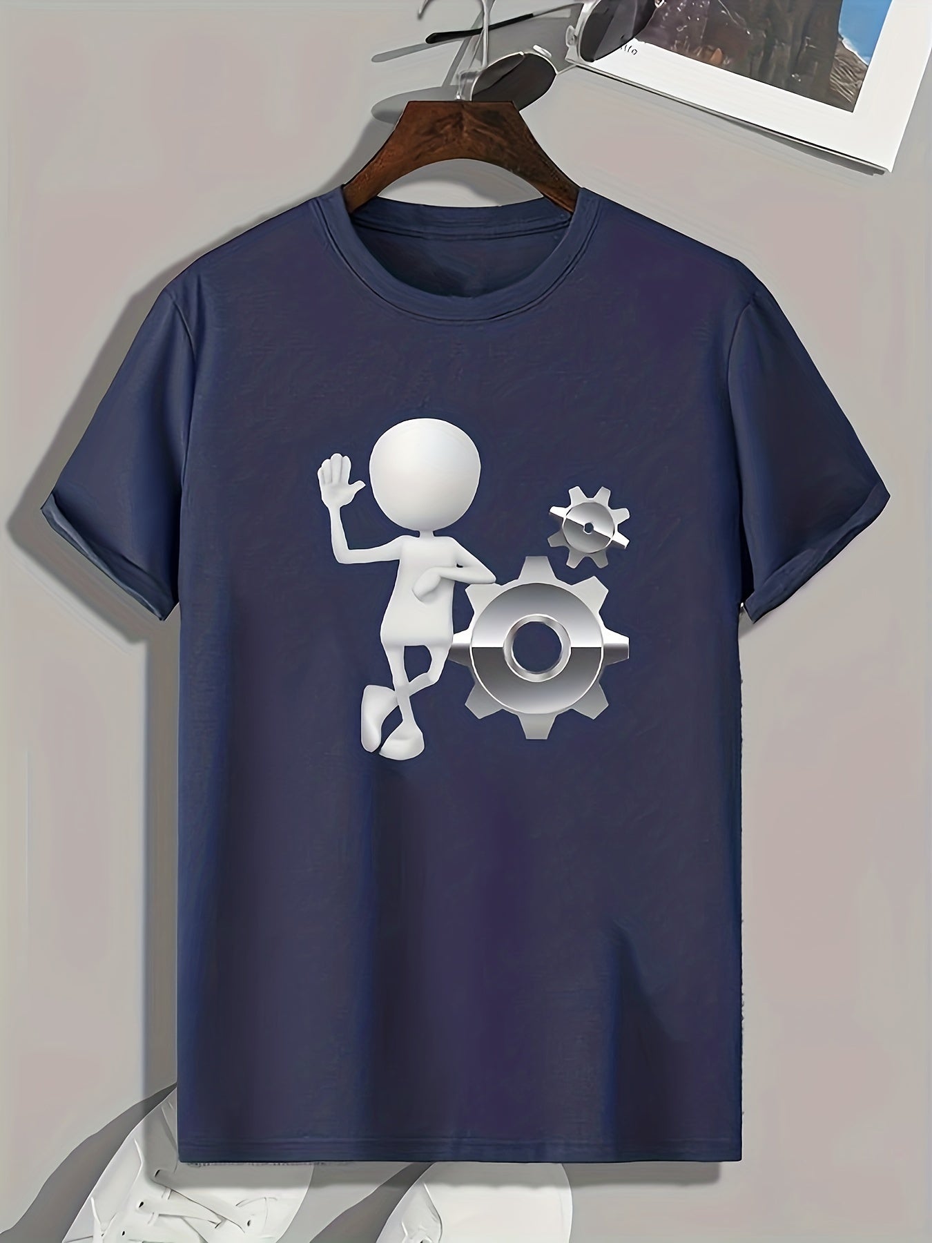 Mold Print Men's Graphic T-Shirt for Summer