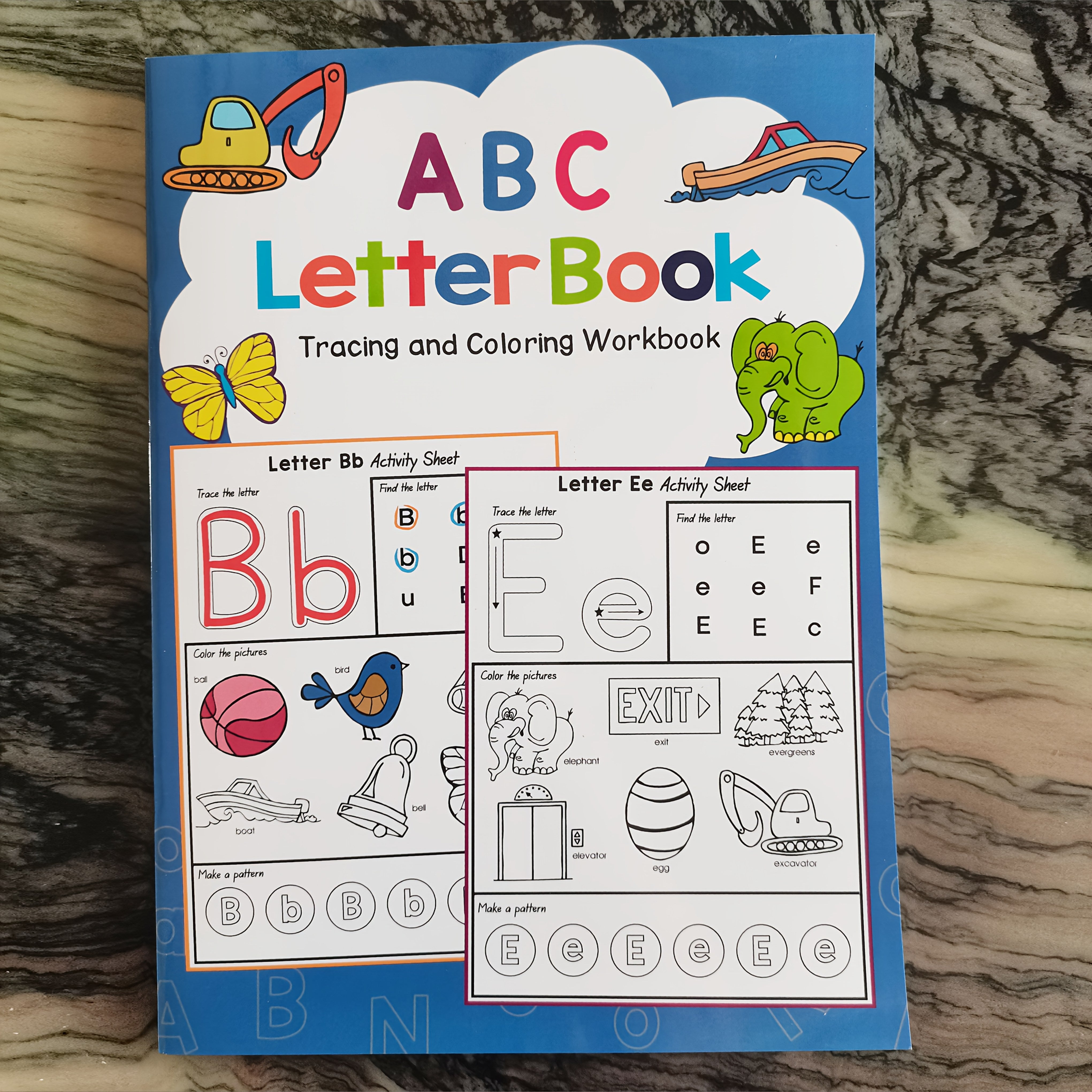 YUYNLEP Alphabet Workbook Tracing & Coloring Activities