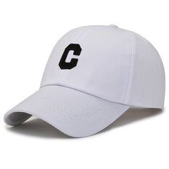 Men's Letter Embroidered Cotton Baseball Cap