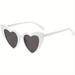 Y2K Heart Sunglasses UV400 Sun Shades For Beach Club