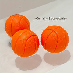 Kids Mini Bathtub Basketball Hoop Set with 3 Balls