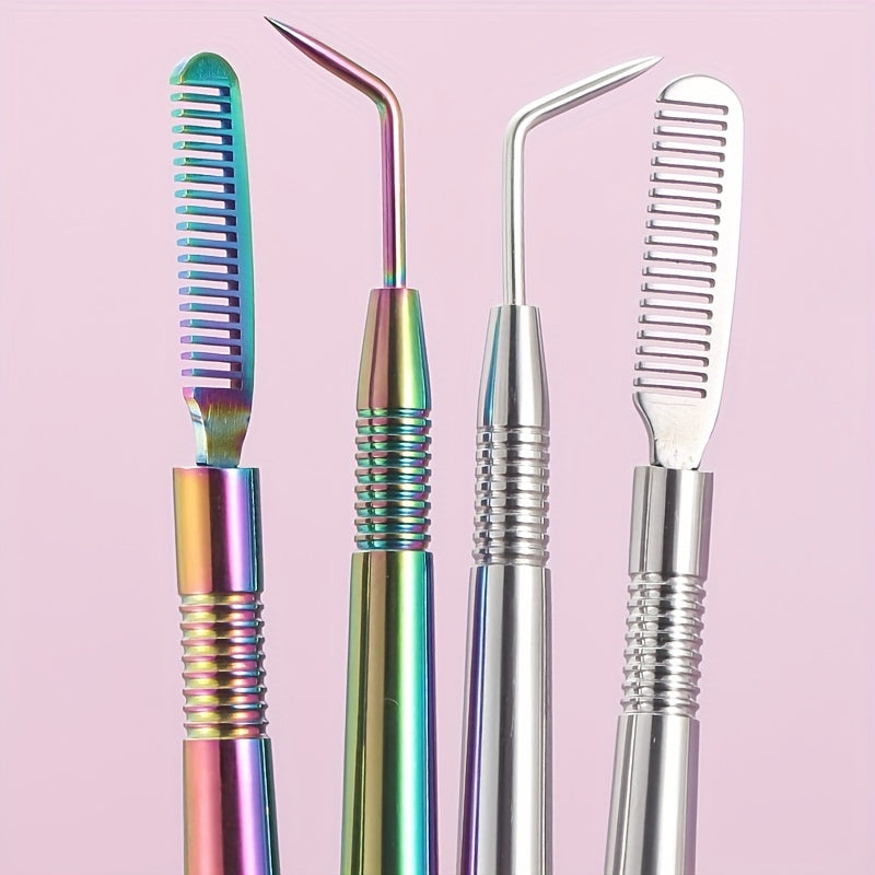 Stainless Steel Lash Lift Perm Tool with Comb