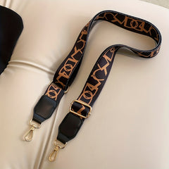 Geometric Pattern Wide Strap Adjustable Bag Strap