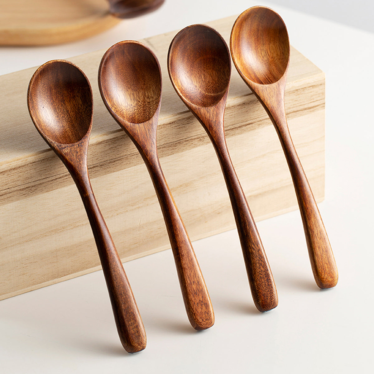 Handcrafted Wooden Vintage Spoon for Elegance in Kitchen