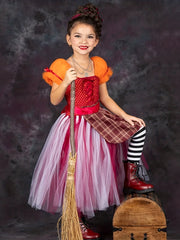 Halloween Witch Cosplay Costume & Accessories for Party Performance