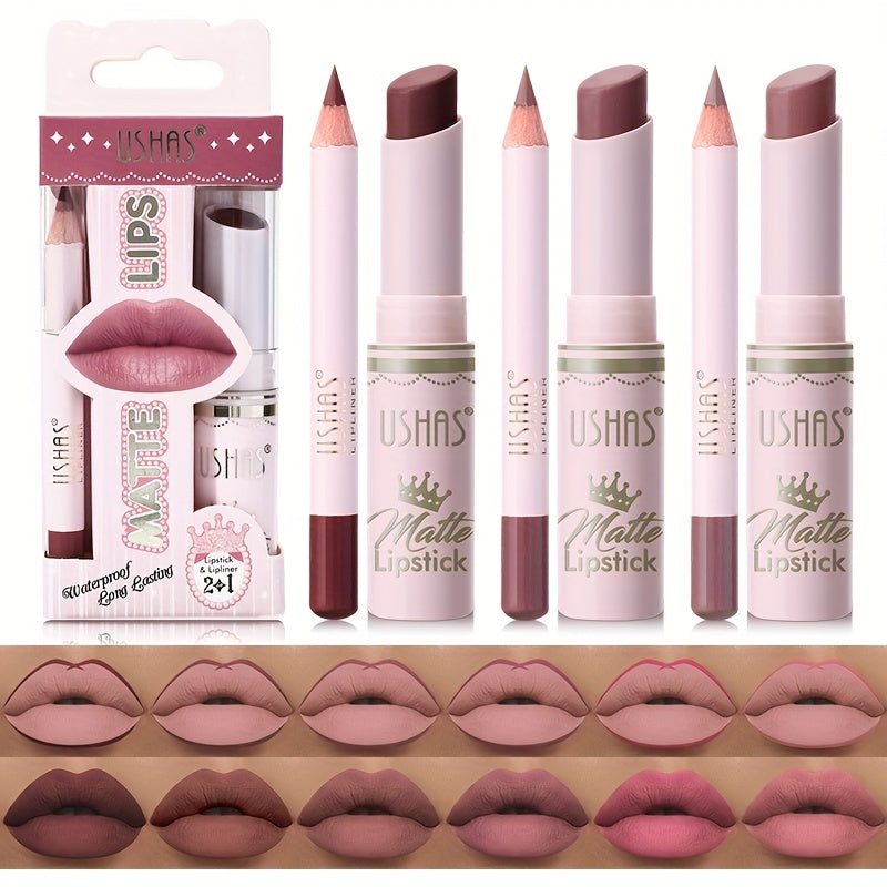 12-Piece Matte Liquid Lipstick Lip Liner Set