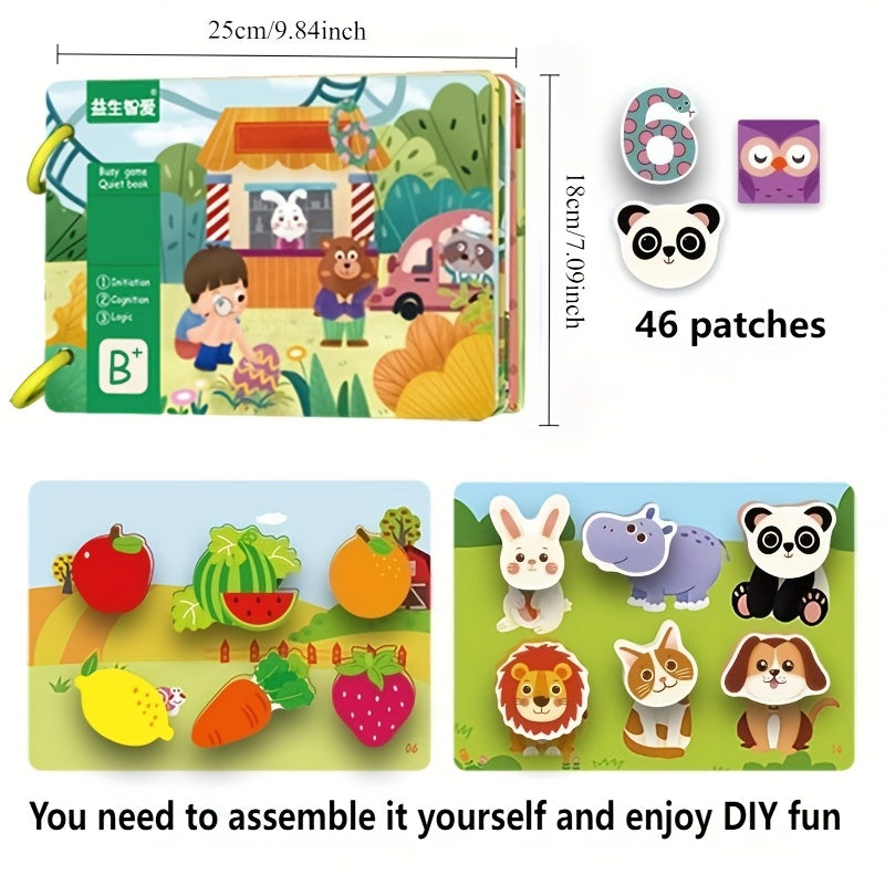 Interactive Quiet Book for Toddlers - Develops Skills & Abilities
