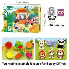 Interactive Quiet Book for Toddlers - Develops Skills & Abilities