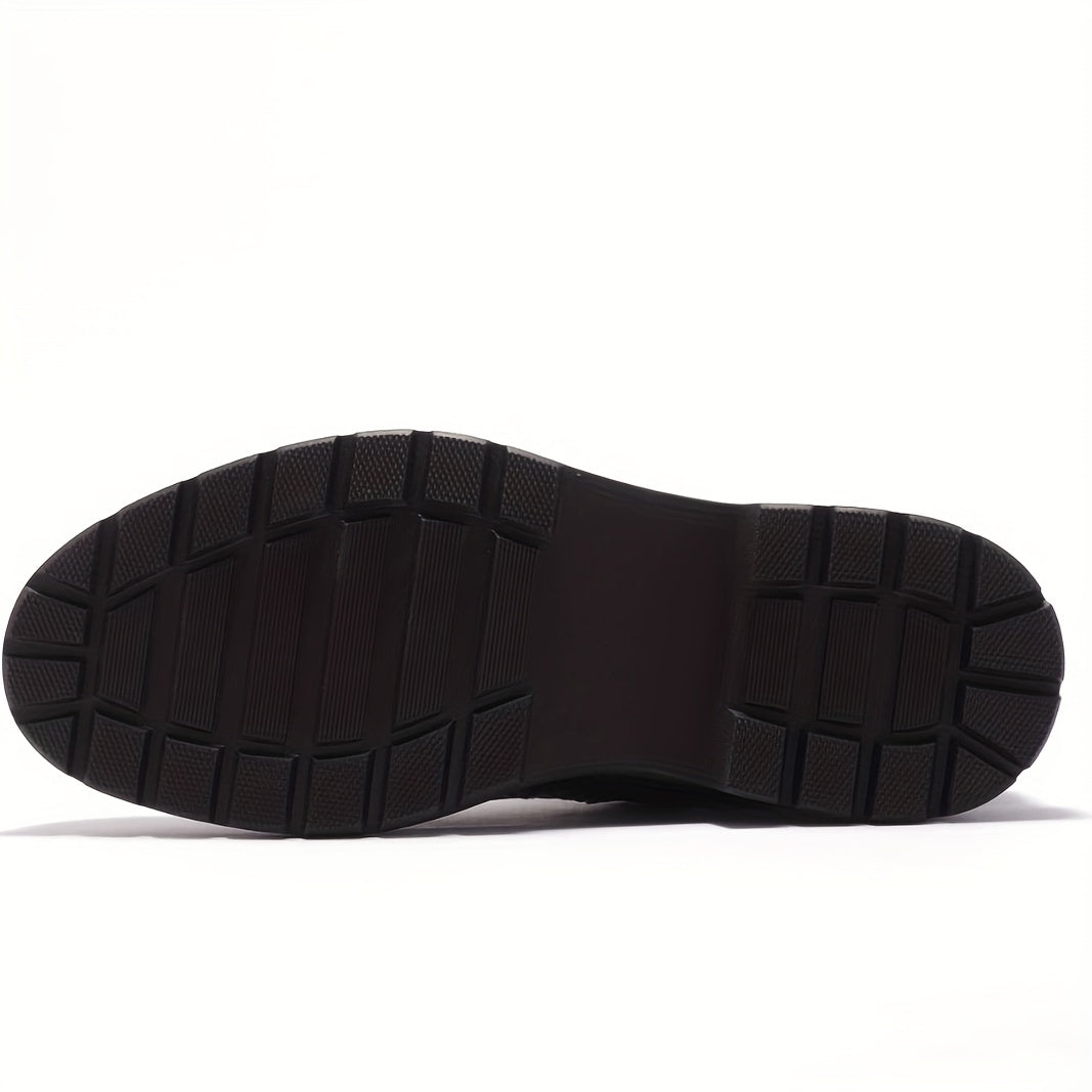 Men's Chelsea Boots Casual Mid Top Anti skid Slip On Boots