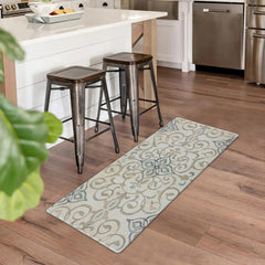 Geometric Print Kitchen Floor Mat Absorbent Non-slip Mat