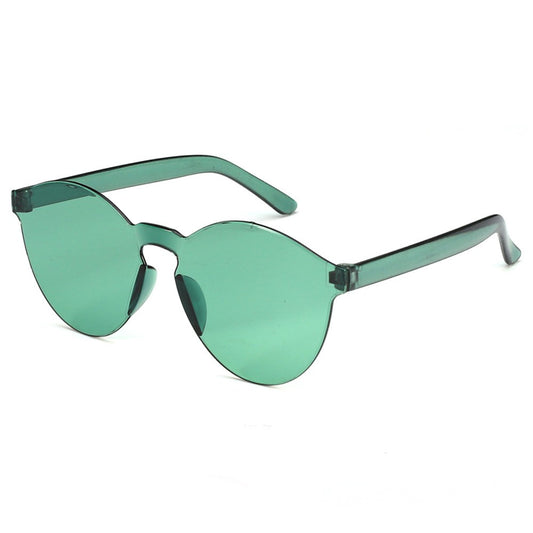 Oversized Round Sunglasses Women Colored Tinted Glasses