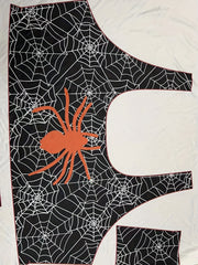  Spider Web Print Crop Tank Top