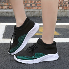 Thick Bottom Running Shoes Breathable Mesh Casual Sneakers