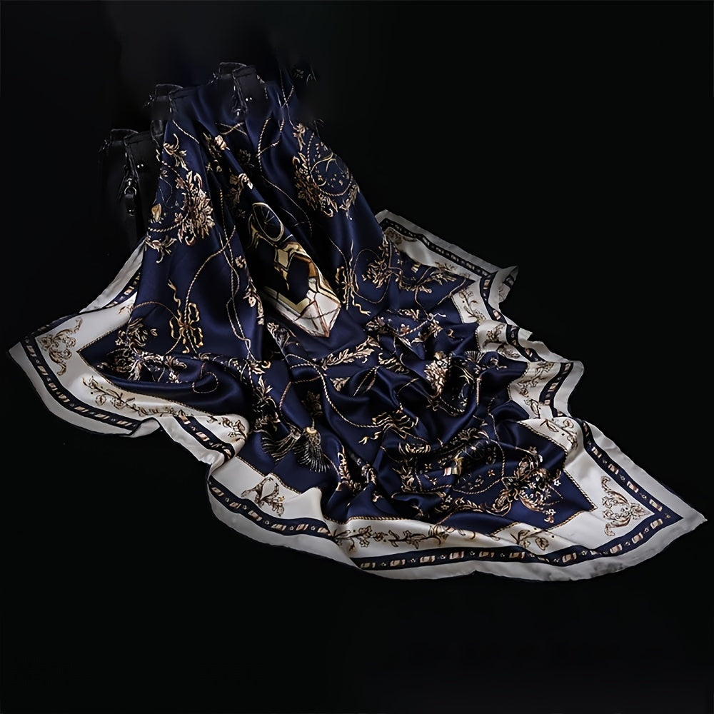 Carriage Pattern Bandana Silk Tube Top Shawl Scarf Wrap