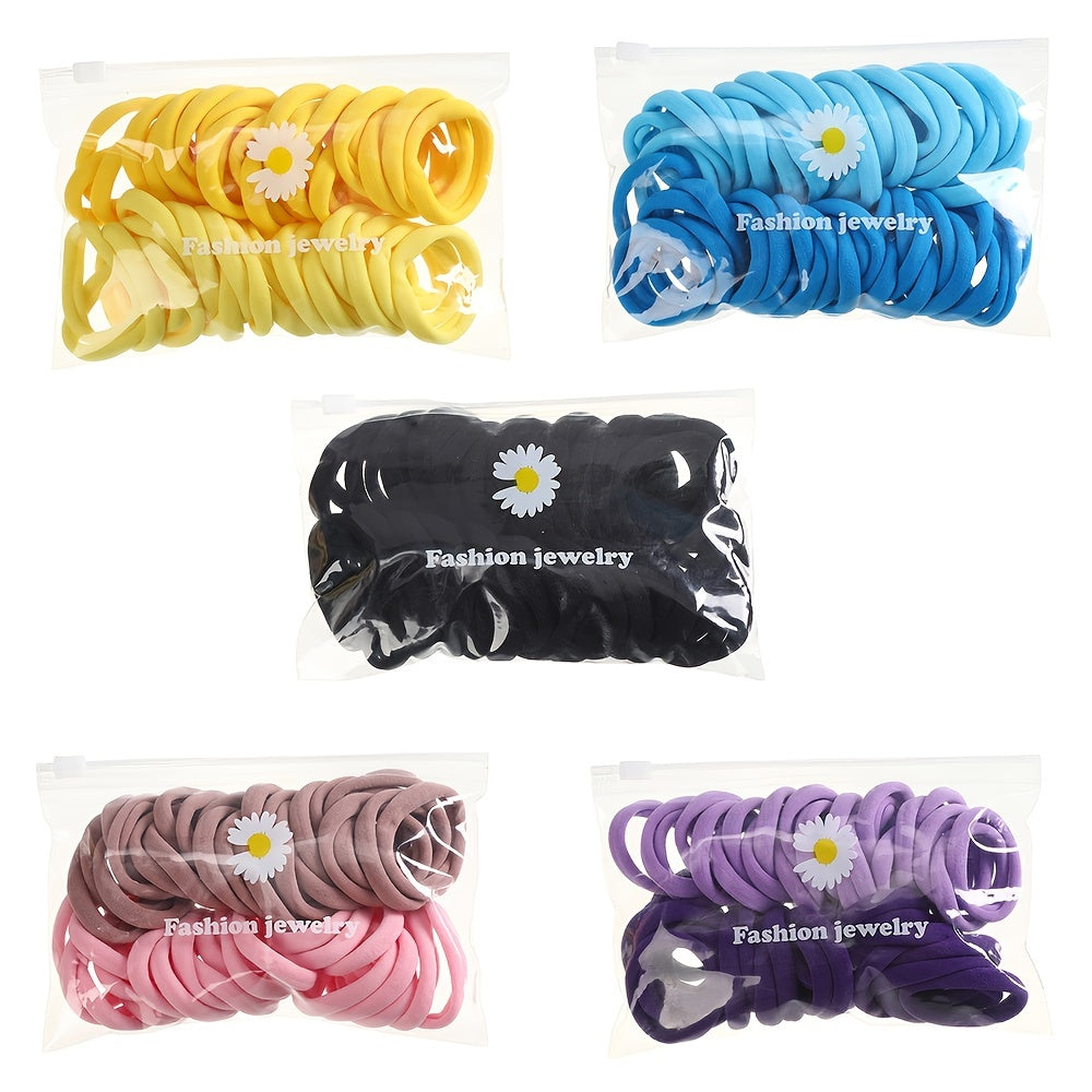 Large Stretch Hair Ties No Slip Ponytail Holders For Thick Curly Hair