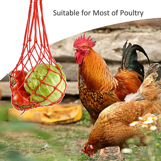 Hanging Chicken Feed Fruit Vegetable Mesh Bag
